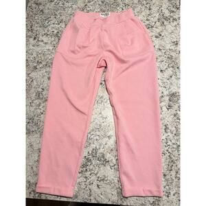 Women’s Medium Bucket List Bright Pink Stretch Leggings with Pockets